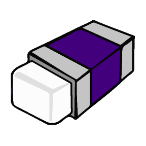 a picture of an eraser